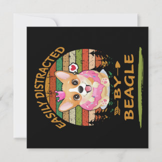1 Easily Distracted By Beagle Einladung