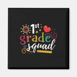 1. Erstklässler-Squad Schüler-Lehrer-Geschenk Zurü Magnet