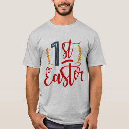 1. Estergraufarbe Herren Basic-T - Shirt