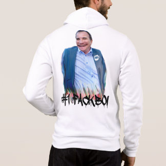 #1 FACKBOI - Tröja - Mönster ryggen Hoodie