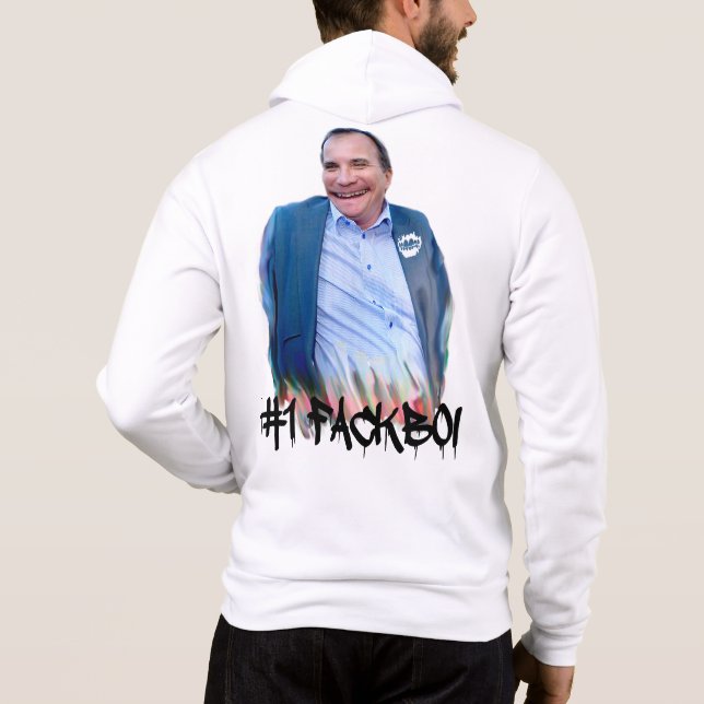 #1 FACKBOI - Tröja - Mönster ryggen Hoodie (Rückseite)