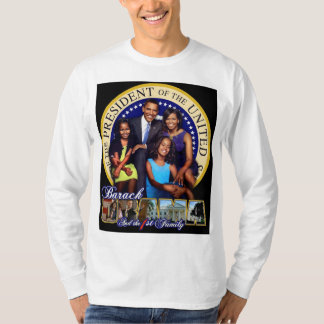 1. Familien-langer Hülsen-T - Shirt iBODY Obama