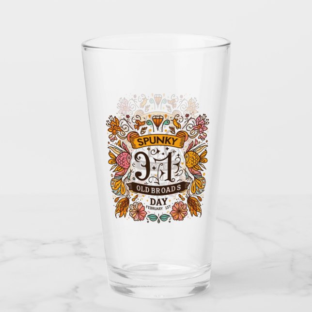 1. Februar - Spunky Old Broads Day Glas (Vorderseite)