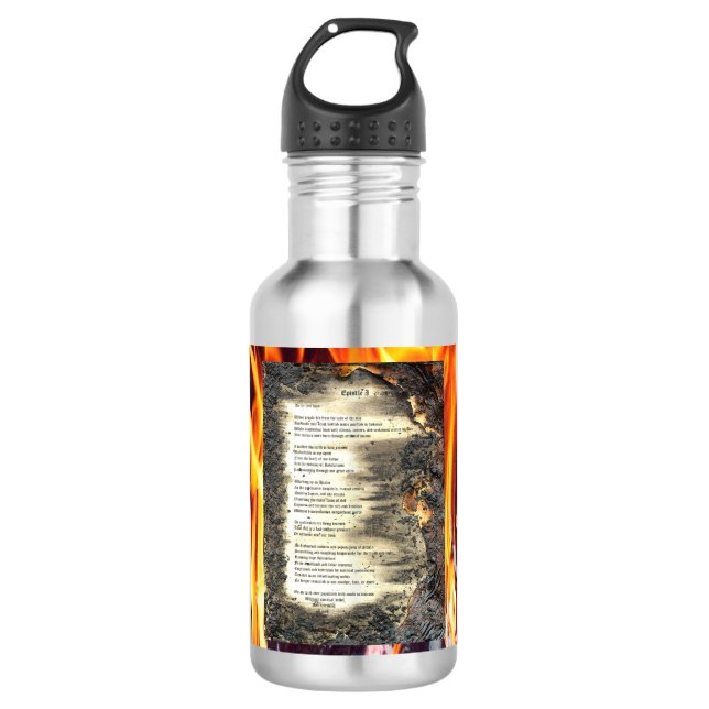 1 Flasche Edelstahlflasche (Vorderseite)