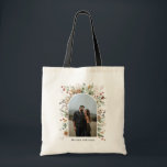 1 Foto Botanischer Botanischer Blumengarten Tragetasche<br><div class="desc">Moderne,  elegante Aquarellfarben getrocknete botanische florale Mutation Farben arch 1 Foto Weihnachten,  Geburtstag,  Hochzeit Tasche Geschenk Design.</div>