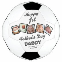 1. Foto des Vaters Fußball-Ball