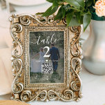 1 Foto für Framing Wedding QR Tischnummer<br><div class="desc">Fügen Sie eine personalisierte Touch zur Hochzeitsempfangsdekoration mit individuellen Foto- und QR Code Tischnummern hinzu. Diese einseitigen 4x6-Foto-Drucke sind kein Karton und müssen in Rahmen platziert werden. Das Bild und der gesamte Text auf dieser Vorlage sind einfach anzupassen. Falls gewünscht, ändern Sie "die Liebe erfassen" in "Flitterwochenfond", "ein besonderer Dank",...</div>