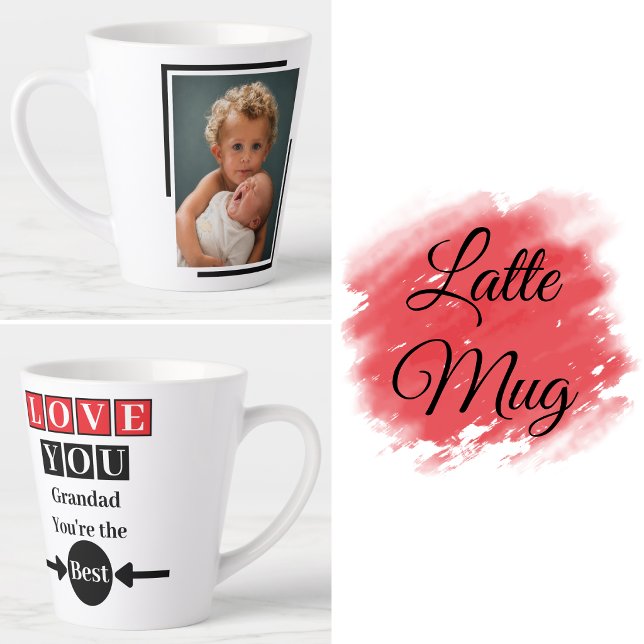 1 Foto liebe dich opa rot Milchtasse (Von Creator hochgeladen)