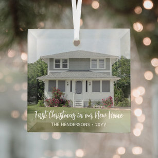 1 Foto Neue Zuhause 1. Weihnachts Einfache Weihnac Ornament Aus Glas