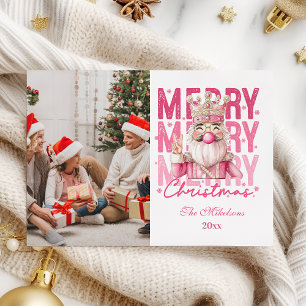 1 Foto Vintag Pink Nutcracker Weihnachten