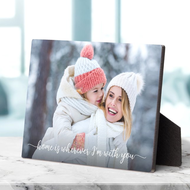 1 Foto Zuhause Ich bin mit Ihnen Zitat Skripttaste Fotoplatte (Von Creator hochgeladen)