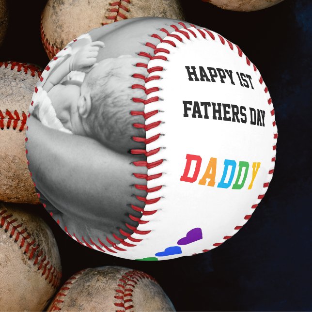 1. Foto zum Vatertag Baseball ( Customize, add your photo, and text,)