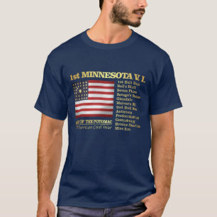 1. Freiwillige Infanterie Minnesotas (BH) T-Shirt