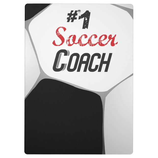 1 Fußballtrainer Grosser Ball Klemmbrett (Rückseite)