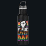 1. Gayest-Vater der Welt LGBT am Sonntag des Vater Edelstahlflasche<br><div class="desc">1. Gayest-Vater der Welt LGBT-Pride-Regenbogen am Sonntag des Vaters</div>