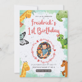 1. Geburt blaugrüne Farbe des Wassers Einladung