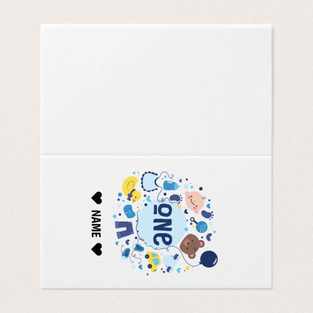 1. Geburtstag (Außenseite Aufgefaltet)