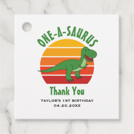 1. Geburtstag 1-A-Saurus Dinosaurier Gender Neutra Geschenkanhänger