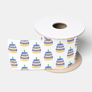 1. Geburtstag Blauer Kuchen Satinband
