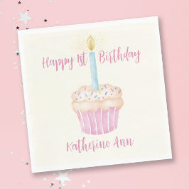 1. Geburtstag Cupcake Paper Napkin Serviette