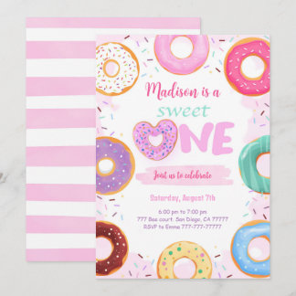 1. Geburtstag Donut-Party Einladung