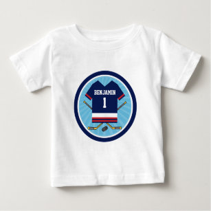 1. Geburtstag Eis-Hockey-Jerseys V2 Baby T-shirt