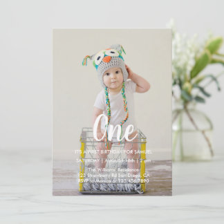 1. Geburtstag Foto Einladung