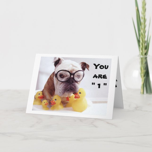 ****1. GEBURTSTAG**** FÜR UNSERE KINDER KARTE (Vorderseite)