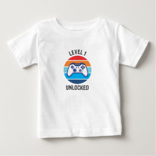 1. Geburtstag Gamer Level 1  Baby T-shirt