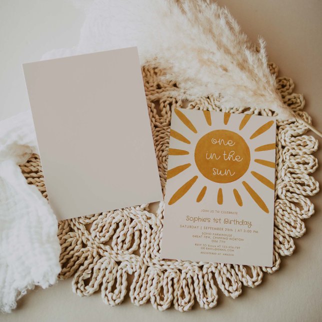 1. Geburtstag in der Sonne Einladung (Von Creator hochgeladen)