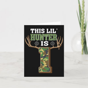 1. Geburtstag Jagd Hirsch 1 Jahr Jäger 1 Karte