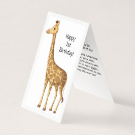 1. Geburtstag - Kinderkarte