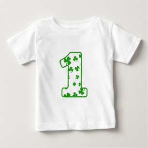 1. Geburtstag Lucky Kleeblatts Geburtstag Irish Bo Baby T-shirt
