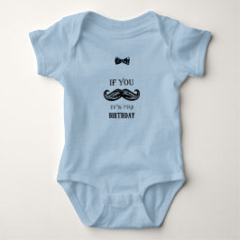 1. Geburtstag - Mustache - Kleiner Mann - Baby Boy Baby Strampler