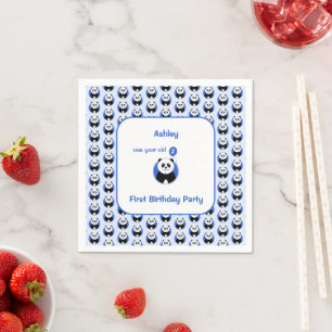 1. Geburtstag Panda Kids Party Serviette