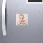 1. Geburtstag Party Baby Foto Alter Magnet<br><div class="desc">Vorlage für das Foto Ihres Babys zur Feier des 1. Party. Vorlage für das 1. Lebensjahr,  Geburtsdatum und Datum des 1. Geburtstages. Schwarze,  geschlechtsneutrale Buchstaben. Für beide Jungen oder Mädchen.</div>