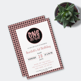 1. Geburtstag Party Niedlich Einmal Erster Geburts Einladung