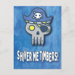 1. Geburtstag Party Pirate Thema Postkarte