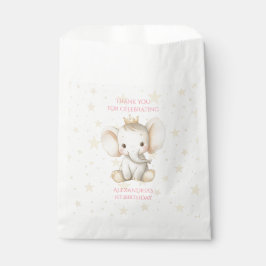 1. Geburtstag Personalisiert Prinzessin Elephant Geschenktütchen