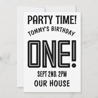 1. GEBURTSTAG PERSONALISIERTE Einladung