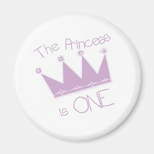 1. Geburtstag Prinzessin-Crown Magnet