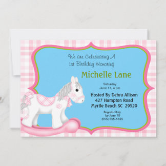 1. Geburtstag Rockpferd Geburtstag Einladung