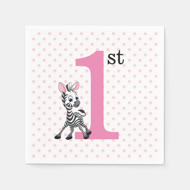 1. Geburtstag Serviette (Vorderseite)