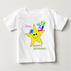 1. Geburtstag Star Baby T-shirt