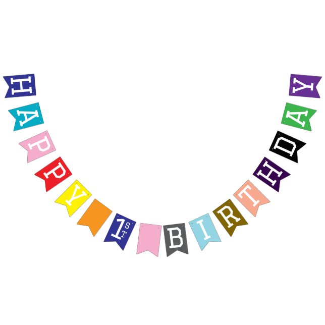 1. Geburtstag Wimpelkette (Alle)