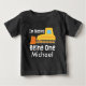 1. Geburtstags-Bau-Planierraupen-Gewohnheits-T - Baby T-shirt (Vorderseite)