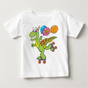 1. Geburtstags-Dinosaurier Baby T-shirt