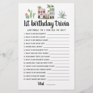 1. Geburtstags-Trivia-Spiel