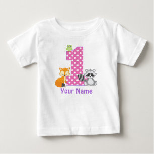 1. Geburtstags-Waldpersonalisierter T - Shirt