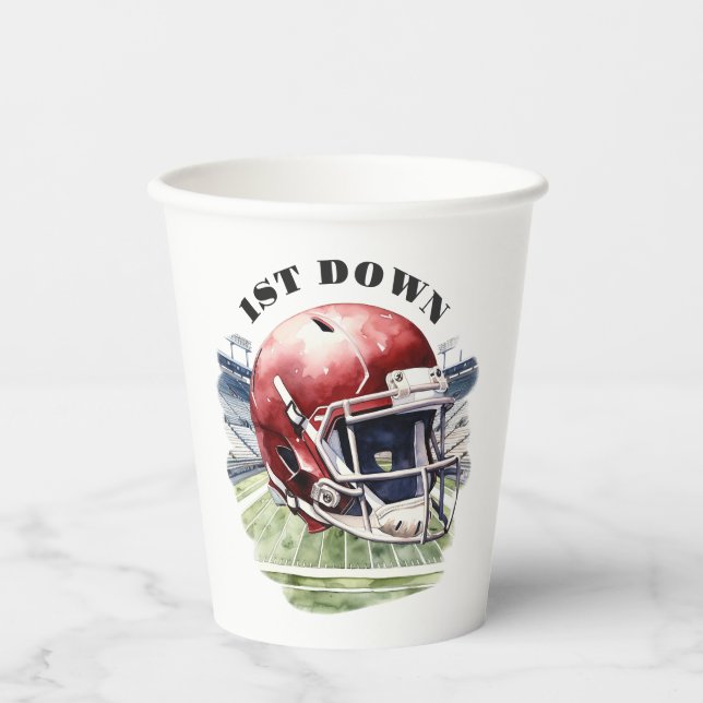 1. Geburtstagsfußball Pappbecher (Vorderseite)